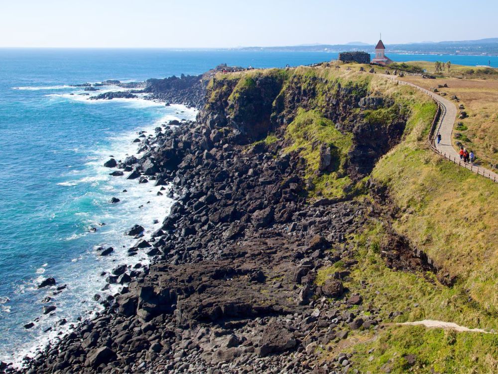Imagem mostra a Ilha de Jeju na Coreia do Sul