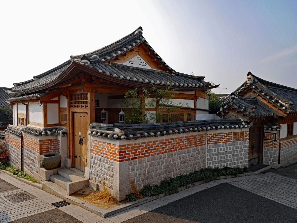 Hanok casa típica coreana.
