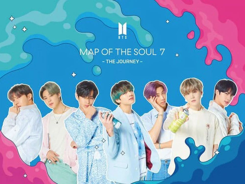 Imagem representa o album Map of the Soul: 7 do BTS, onde uma música foi escolhida como tema do BTS Festa 2025
